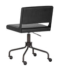 Davis Onyx Faux Leather Swivel Office Chair-3
