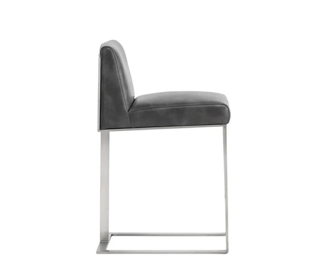Dean Magnetite Modern Leather Counter Stool -2
