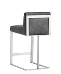 Dean Magnetite Modern Leather Counter Stool -3