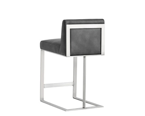 Dean Magnetite Modern Leather Counter Stool -3