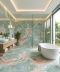 Deep Sea Verdant Polished 24" x 48" Porcelain Tile