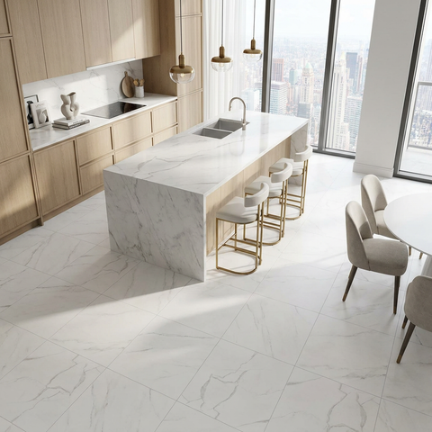 marble look floor tile