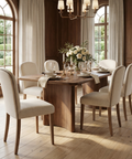 Delilah Cream Wood Dining Chair