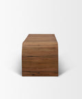Denton Medium Brown Reclaimed Wood Bench-3