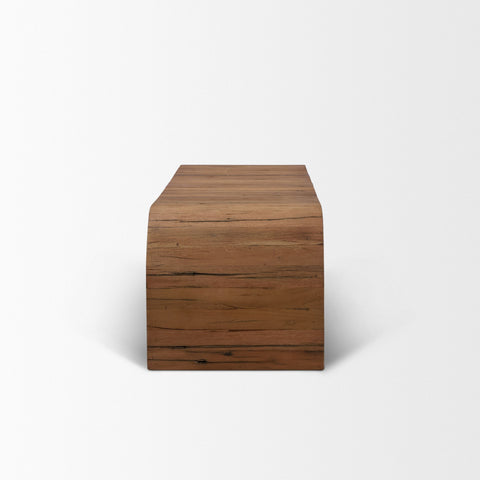 Denton Medium Brown Reclaimed Wood Bench-3
