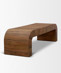 Denton Medium Brown Reclaimed Wood Bench-4