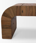 Denton Medium Brown Reclaimed Wood Bench-5