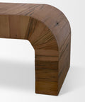 Denton Medium Brown Reclaimed Wood Bench-6
