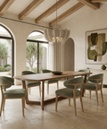 Denver 92" Brown Mango Wood Dining Table 