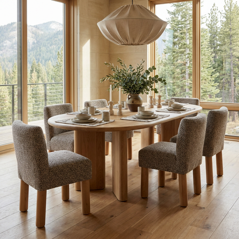 Destiny Brown Wood Dining Chair