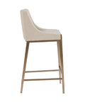 Dionne Oatmeal Modern Upholstered Counter Stool-2