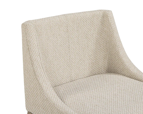 Dionne Oatmeal Modern Upholstered Counter Stool-4