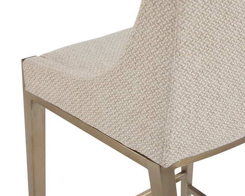 Dionne Oatmeal Modern Upholstered Counter Stool-5