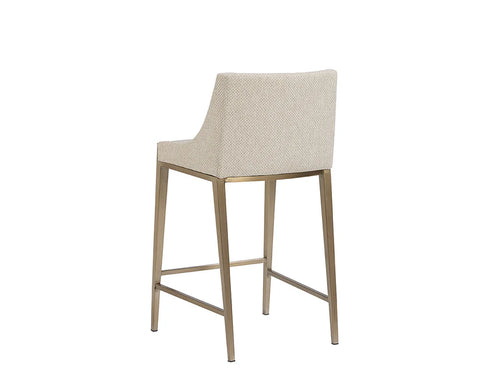 Dionne Oatmeal Modern Upholstered Counter Stool-6