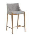 Dionne Pebble Modern Upholstered Counter Stool -1