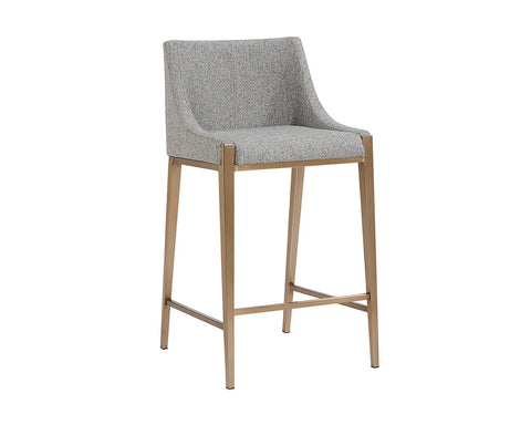 Dionne Pebble Modern Upholstered Counter Stool -1
