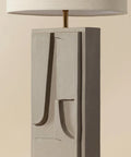 Dirsan Textured Taupe Plaster Table Lamp -3