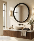 Ditto Black Modern Wall Mirror