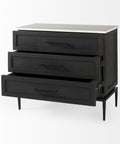 Divina Black-Brown Marble-Top Accent Cabinet-4