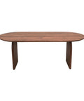 Domingo Solid Acacia Walnut Dining Table-2