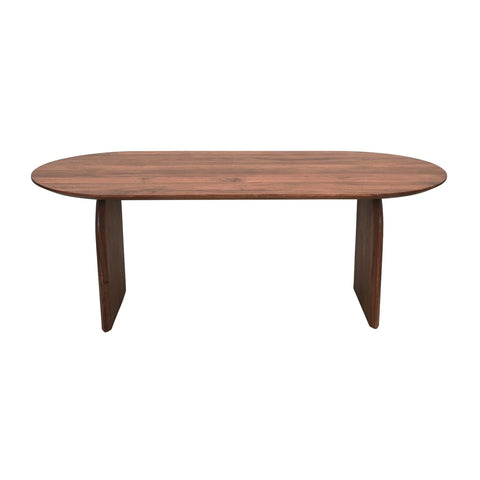 Domingo Solid Acacia Walnut Dining Table-2