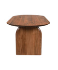 Domingo Solid Acacia Walnut Dining Table-4