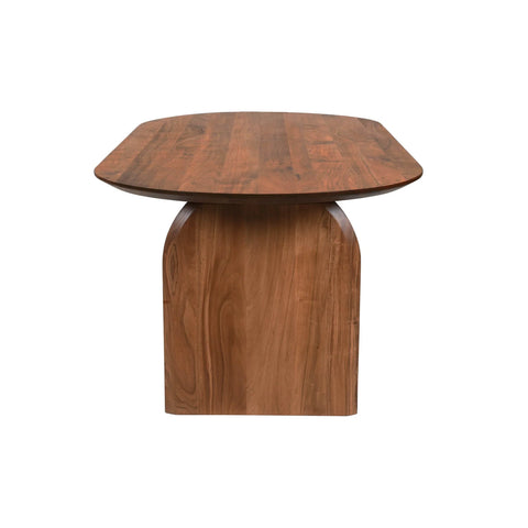 Domingo Solid Acacia Walnut Dining Table-4