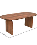 Domingo Solid Acacia Walnut Dining Table-6