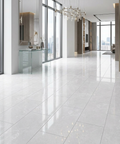 grey polished floor tile