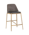 Dover Portabella Modern Faux Leather Counter Stool-1