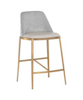 Dover Stone Modern Faux Leather Counter Stool-1