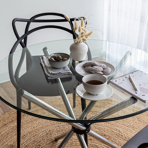 Edie Chrome -Dining Table SIF