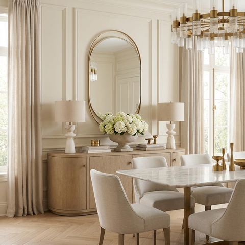 modern gold wall mirror