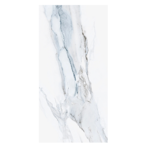Marble look floor tile