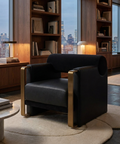 Edgar Black Accent Chair 
