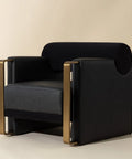 Edgar Black Accent Chair -1