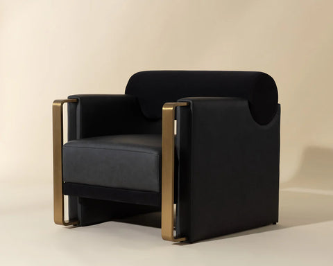 Edgar Black Accent Chair -1