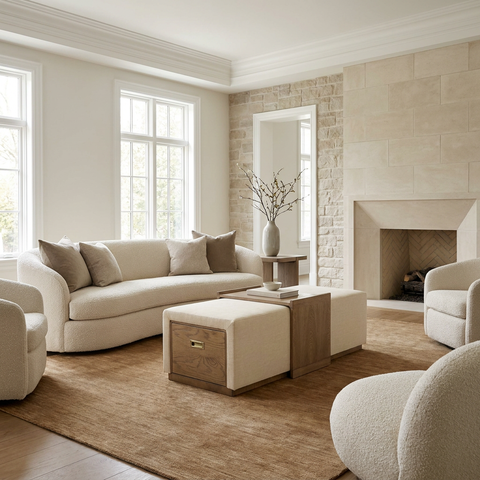 Elara Barley Chenille Storage Ottoman