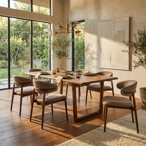 Elixir Solid Acacia Wood Dining Table
