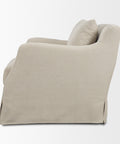 Ellington Cream Fabric Slipcovered Accent Chair-3