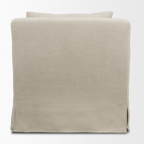 Ellington Cream Fabric Slipcovered Accent Chair-4