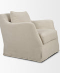Ellington Cream Fabric Slipcovered Accent Chair-6