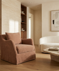 Ellington Sienna Fabric Slipcovered Accent Chair 
