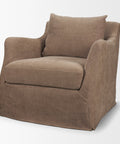 Ellington Stonewashed Latte Slipcovered Accent Chair-1
