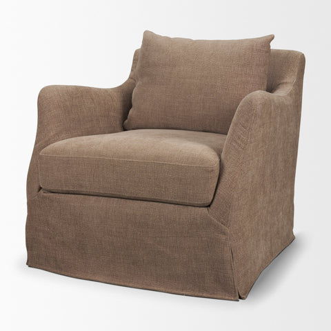 Ellington Stonewashed Latte Slipcovered Accent Chair-1