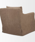 Ellington Stonewashed Latte Slipcovered Accent Chair-5