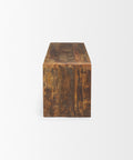 Estelle Rustic Brown Reclaimed Wood Bench -3