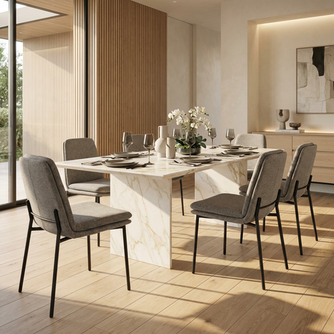 Eve Grey Upholstered Dining Chair
