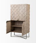 Excelsior II Light Brown Mango Wood Storage Cabinet -2
