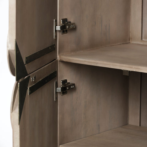 Excelsior II Light Brown Mango Wood Storage Cabinet -6